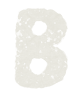 アルファベットのペンキ文字「B」