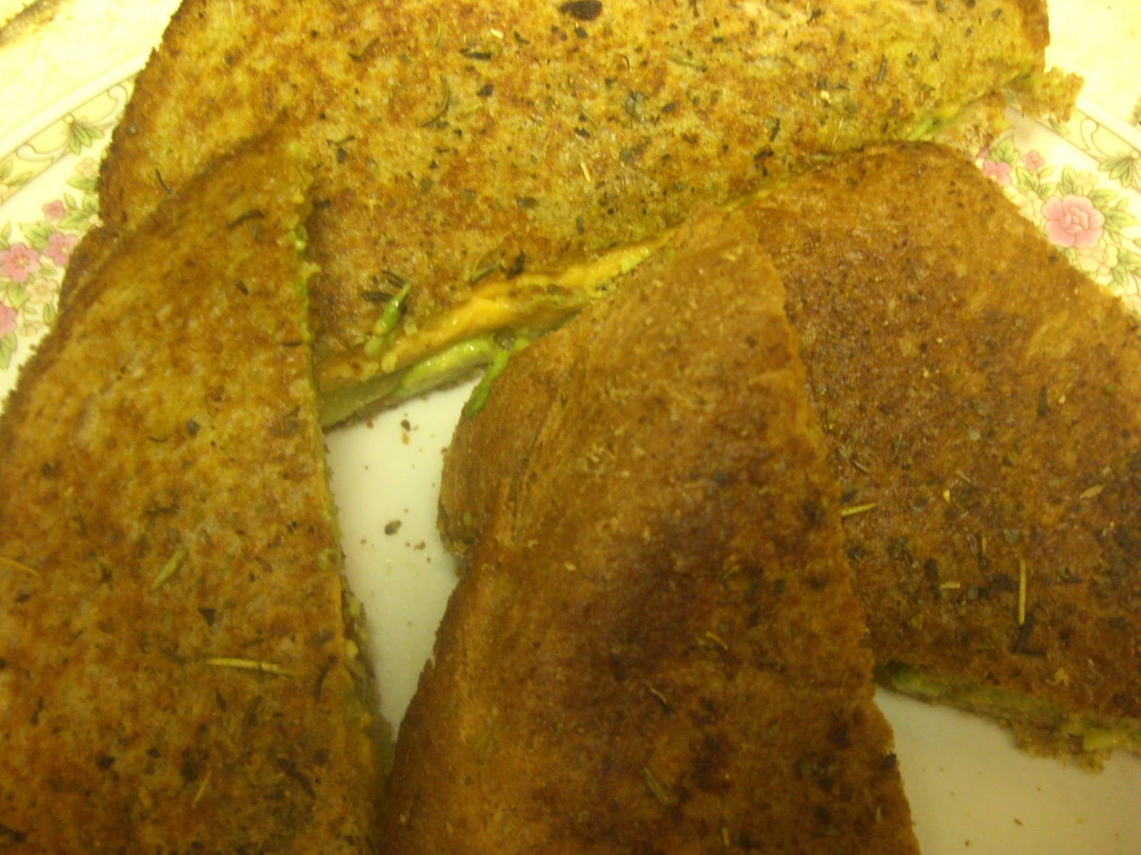 AfroVeganChick Vegan Avocado Grilled Cheese W/ Caramelized Onions