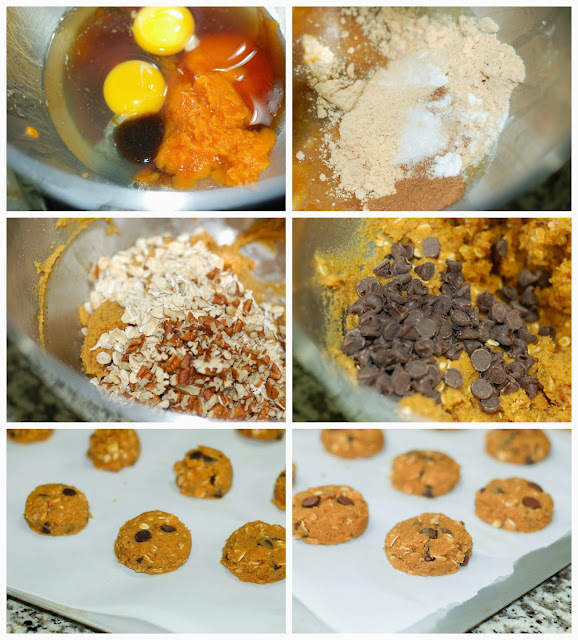 Making Pumpkin Chocolate Chip Cookies by The Sweet Chick
