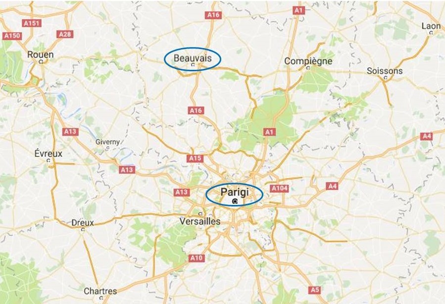 Trasferimento dall'aeroporto di Beauvais a Parigi