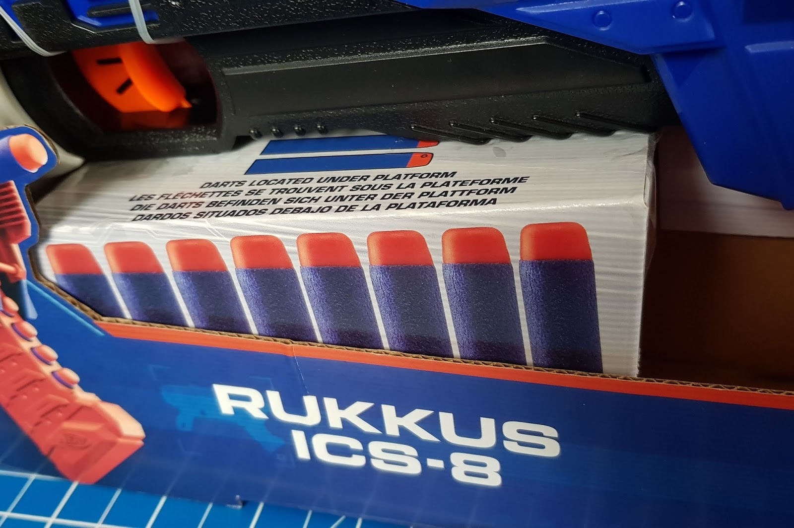 NERF Rukkus Ics-8 N-strike Elite E2654 Includes 8 Darts for sale