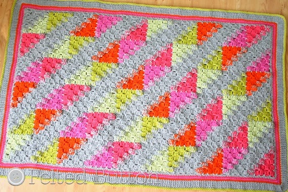 Puzzle Patch Blanket crochet pattern