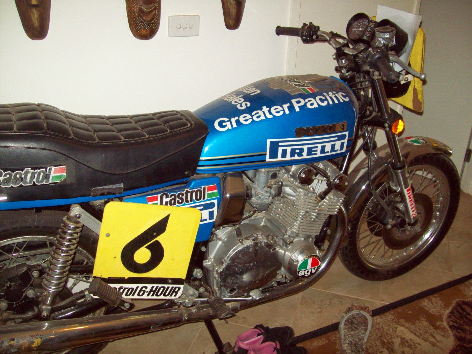 Small Sun Custom Alan Hales 1979 Suzuki GS1000EN CASTROL 6 HOUR WINNER