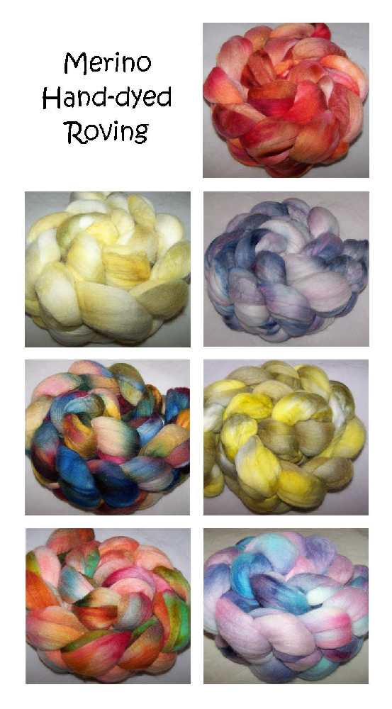 eweniquely ewe: Hand-dyed Merino Roving and more changes.....