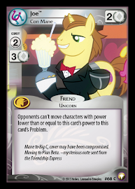 My Little Pony Joe, Con Mane Equestrian Odysseys CCG Card