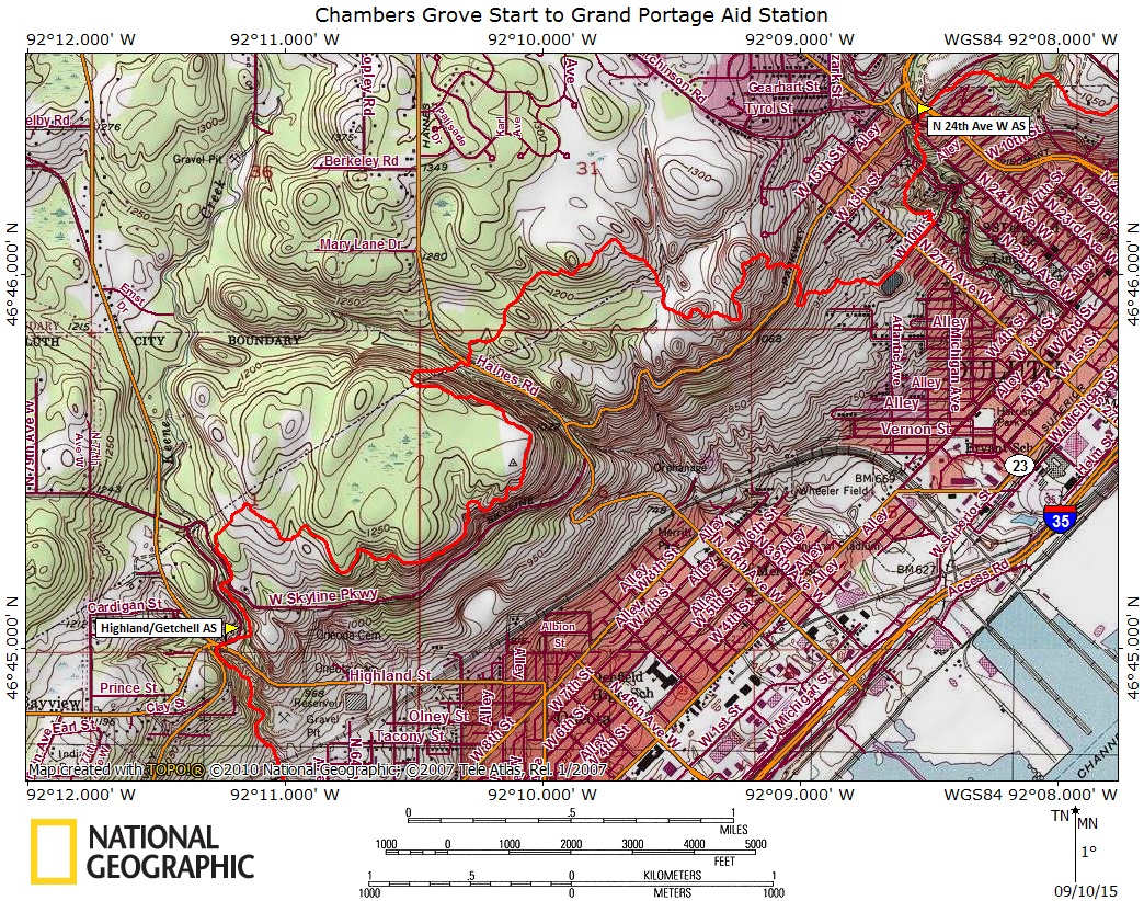 Wild Duluth Races 100K, 50K and 1/2 Marathon Course Maps