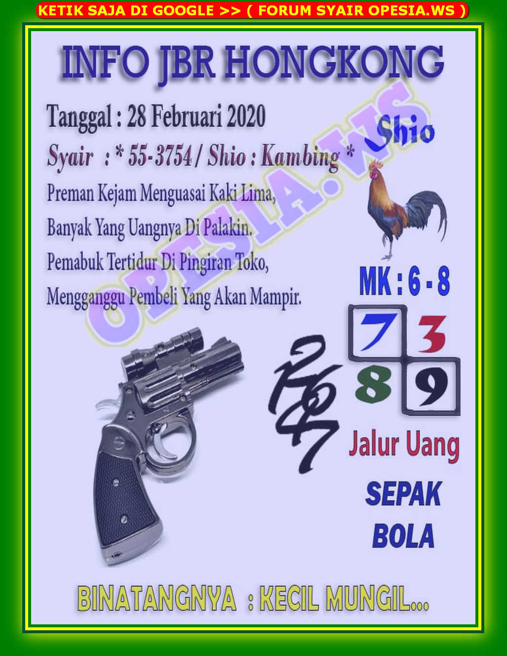 1 New Message Kode Syair Hongkong 28 Februari 2020 Forum Syair Togel Hongkong Singapura Sydney 1 New Message Kode Syair Hongkong 28 Februari 2020 Forum Syair Togel Hongkong Singapura Sydney