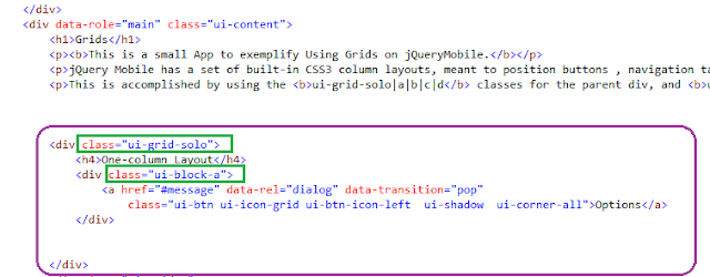 jQuery Mobile App using Grids For Android and BlackBerry   4  