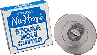 stoma hole cutter to cut ostomy appliances