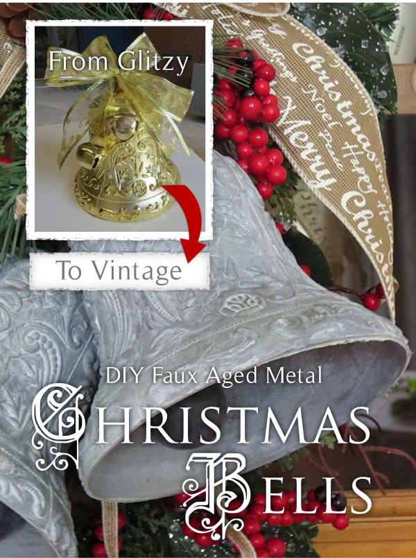 Home On The Hill DIY Faux Aged Metal Christmas Bells