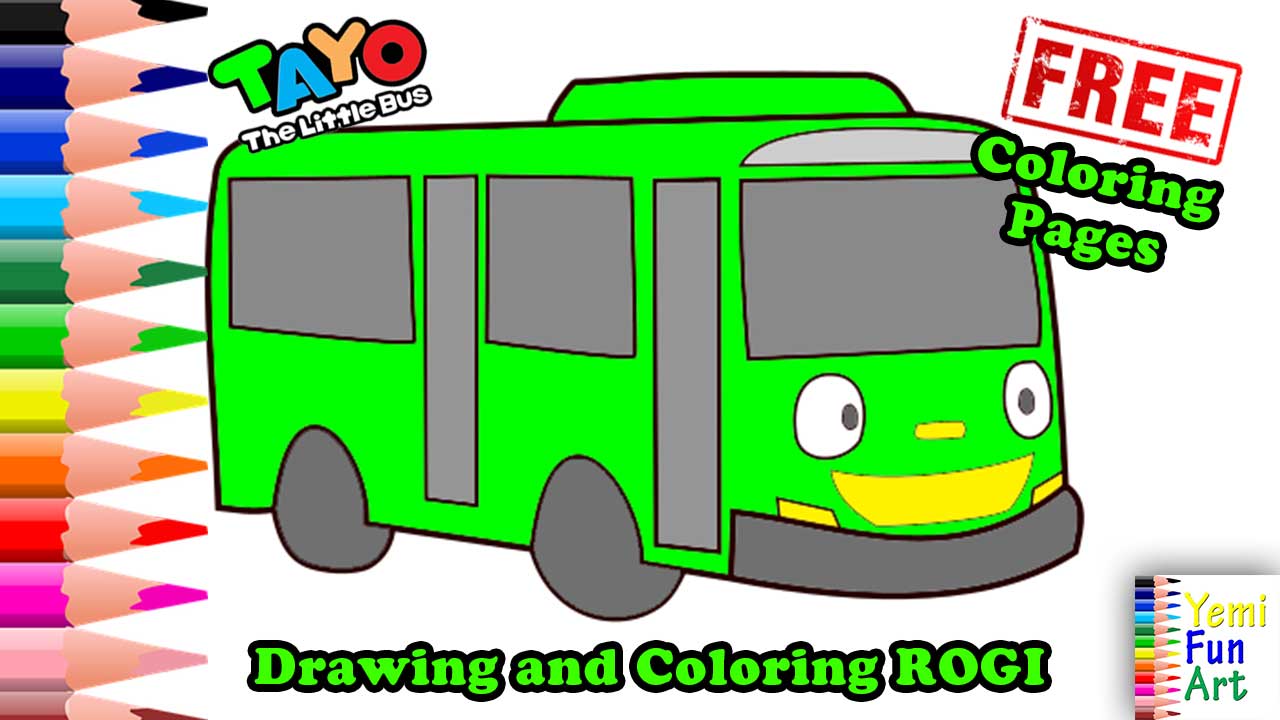 Rogi Tayo Free Coloring Pages Drawing And Coloring Art For