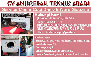 Service Mesin Cuci Daerah Waru Sidoarjo 