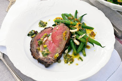 Roast beef with herb & pistachio salsa verde meal ideas Roast beef with herb & pistachio salsa verde meal ideas
