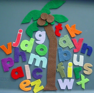 Purposeful Homemaking: Chicka Chicka Boom Boom from Fun Felt Stories