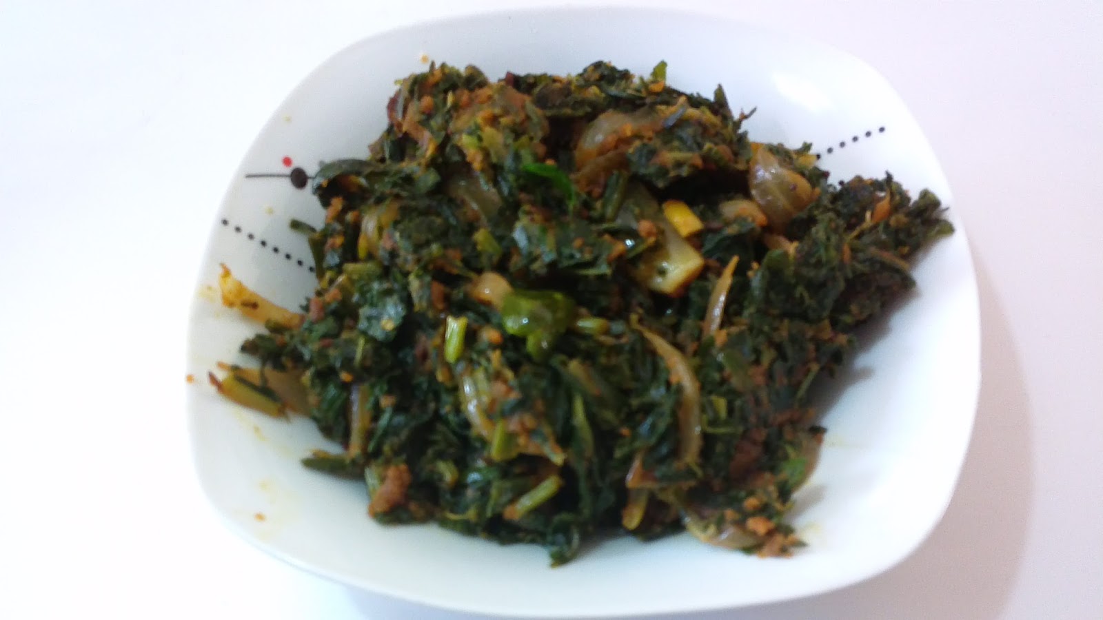 Ammana Adigemane Moolangi soppina palya (Radish Leaves Curry )