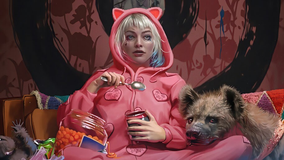 Harley Quinn, Hyenas, Birds of Prey, 8K, #3.2243