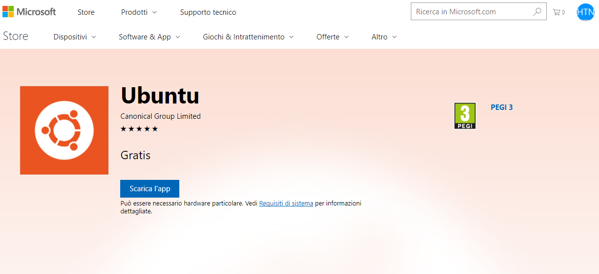 Ubuntu disponibile nel Windows Store per Windows 10 Download HTNovo