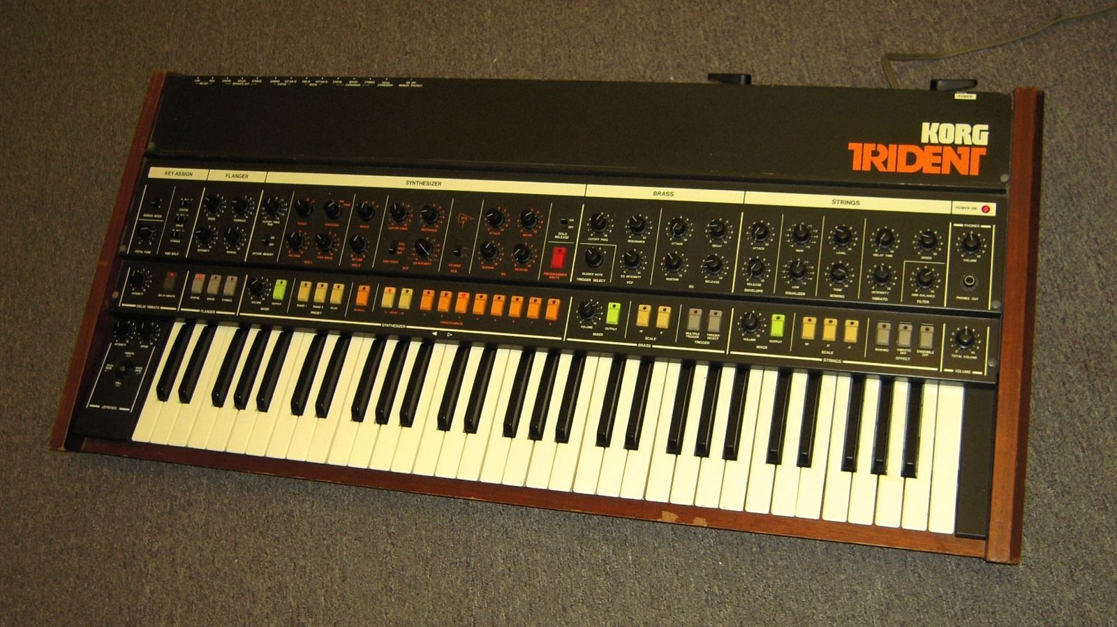 MATRIXSYNTH: KORG TRIDENT Analog Synthesizer/Brass/String Machine