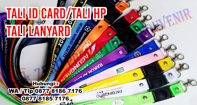 Pembuatan Tali Id Card, Tali HP, Tali Lanyard (Printing & Sablon), tali id card untuk panitia, tali handphone, Gantungan tali id card yang berlokasi di Tangerang