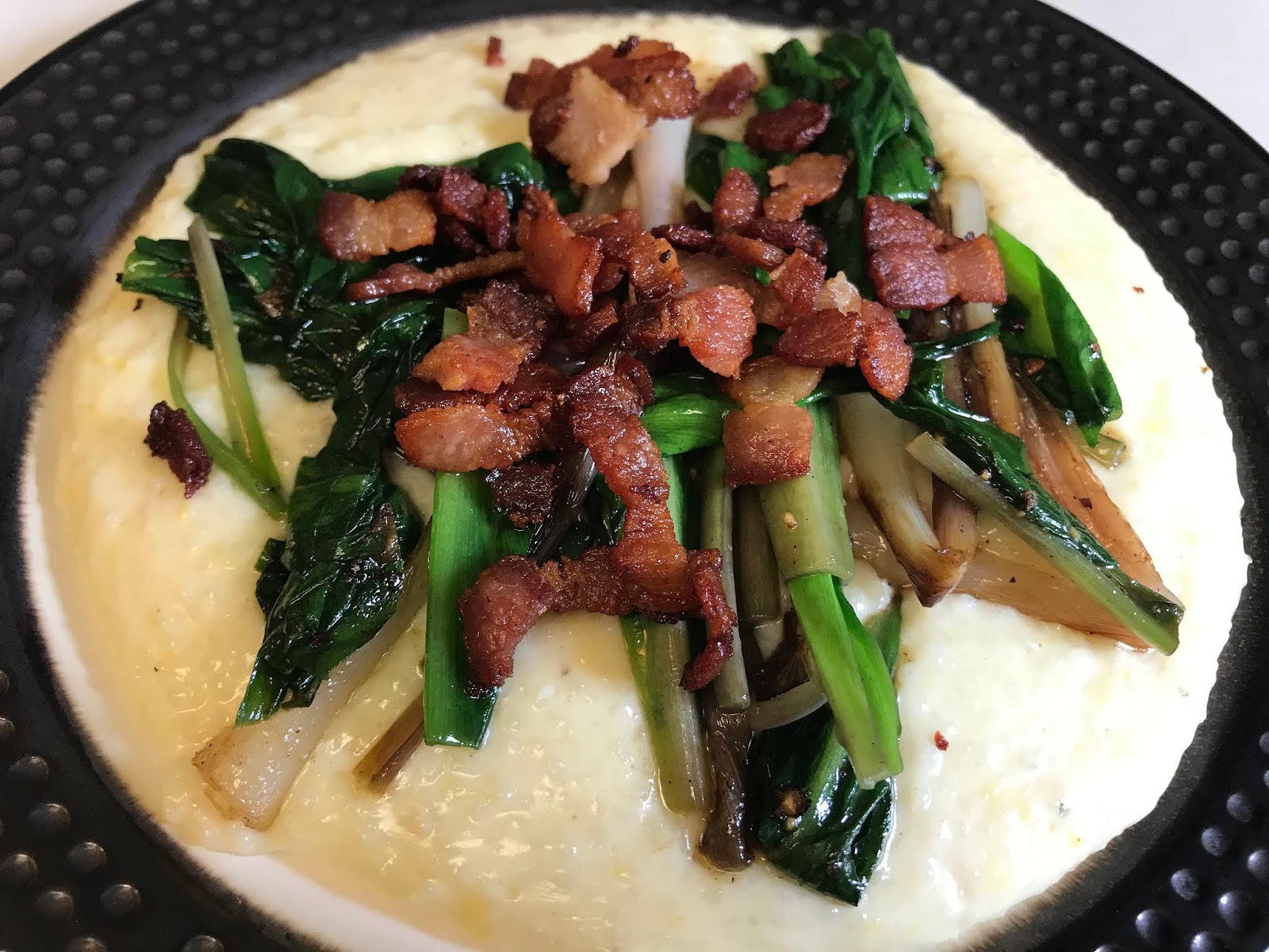 Culturally Confused Emeril Lagasse Sautéed Ramps with Applewood