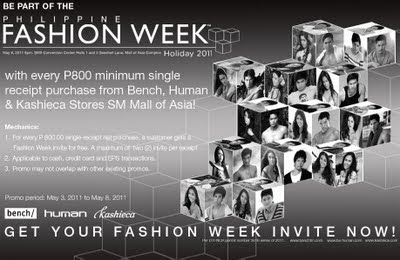 Bench Philippine Fashion Week Holiday 2011