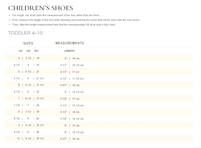 Lil' Tinks: Ralph Lauren - Size Charts