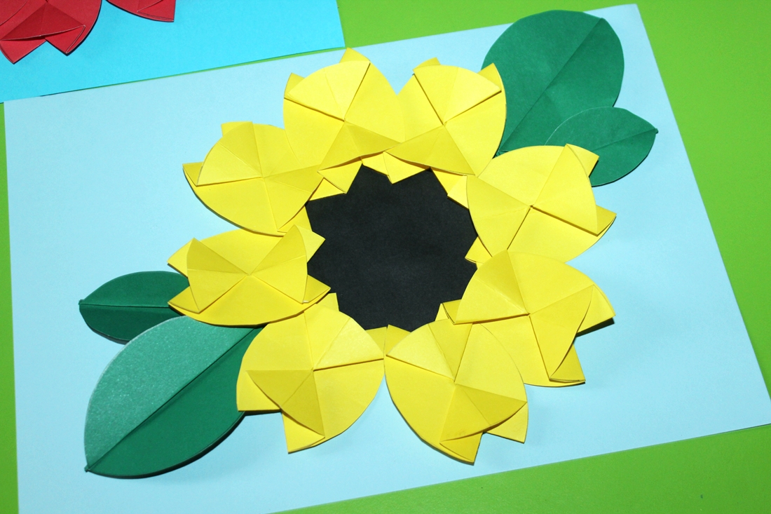 Kusiatka Papierowe Kwiaty Czyli Origami Plaskie Z Kola