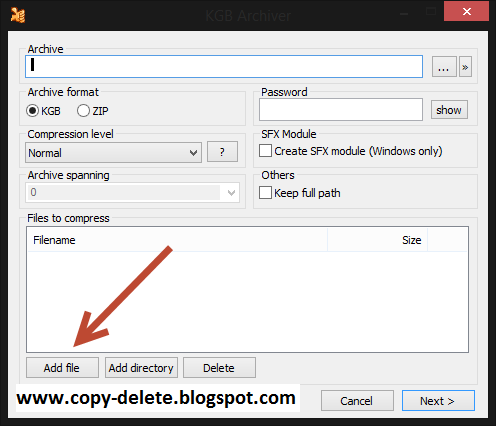 How-To-Compress-1GB-File-into-1MB-using-KGB-Archiver