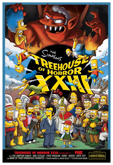 Little Miss Zombie Tv Review The Simpsons Treehouse Of Horror Xxiii