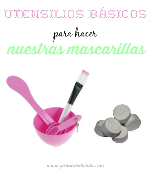 utensilios básicos para elaborar mascarillas