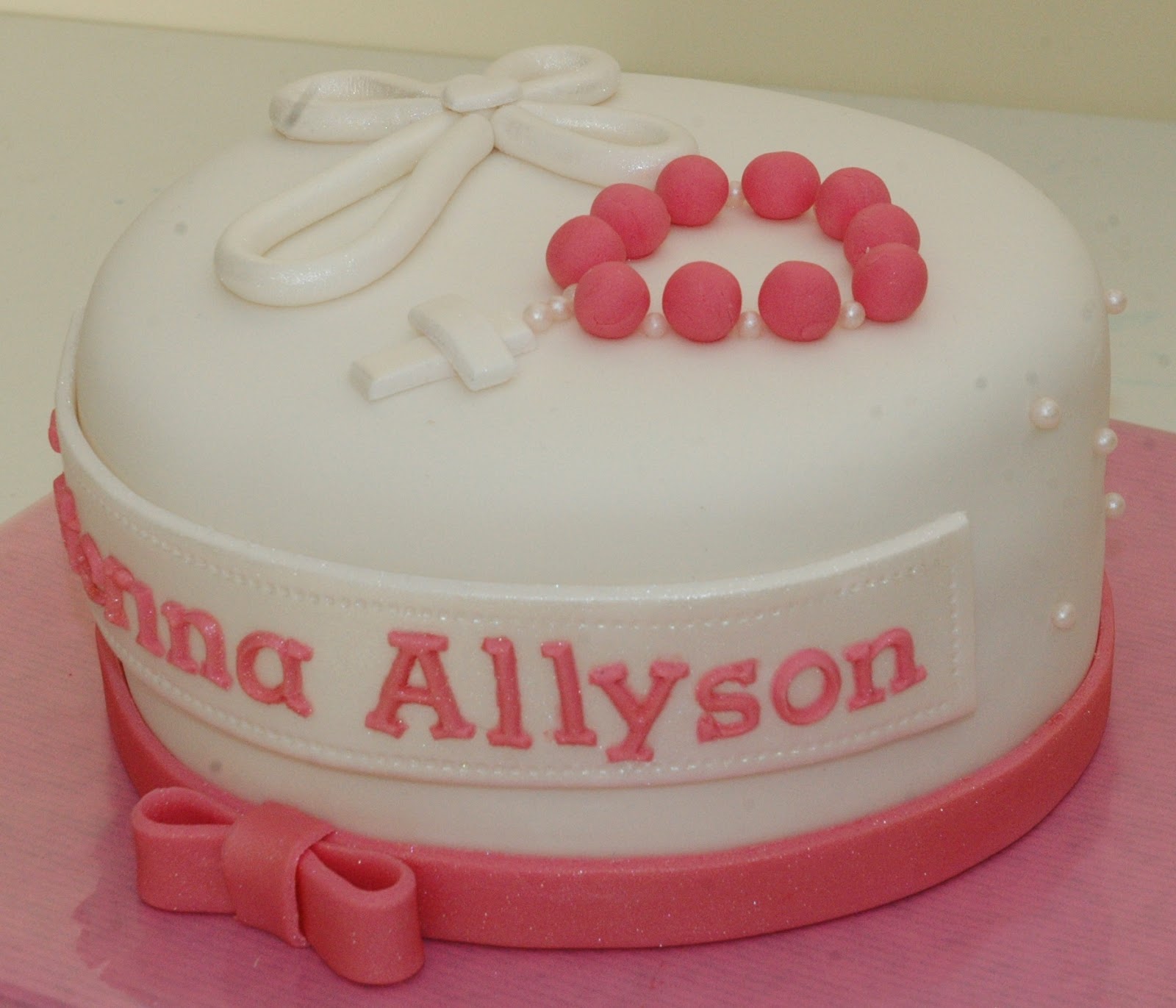 Simply a Cake Baptism cake