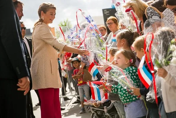 Hereditary Grand Duke Guillaume and Hereditary Grand Duchess Stephanie visited Esch-sur-Alzette, the day before the 2018 National Day