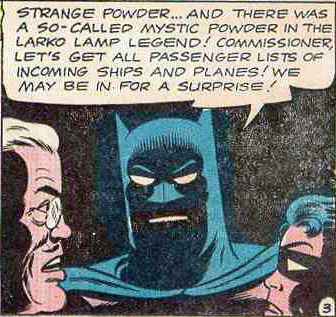 Detective 322 panel: Batman with face in shadow