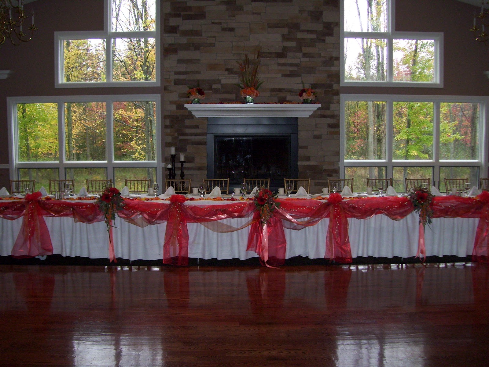 Whistlestop Florist Fanciful Fall Wedding The Head Table