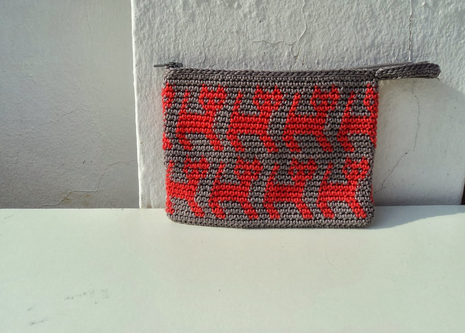 ReEnganchada Tapestry Crochet Kitty Bag Jackard en ganchillo para