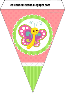 Butterflies at the Garden Free Printable Banner.