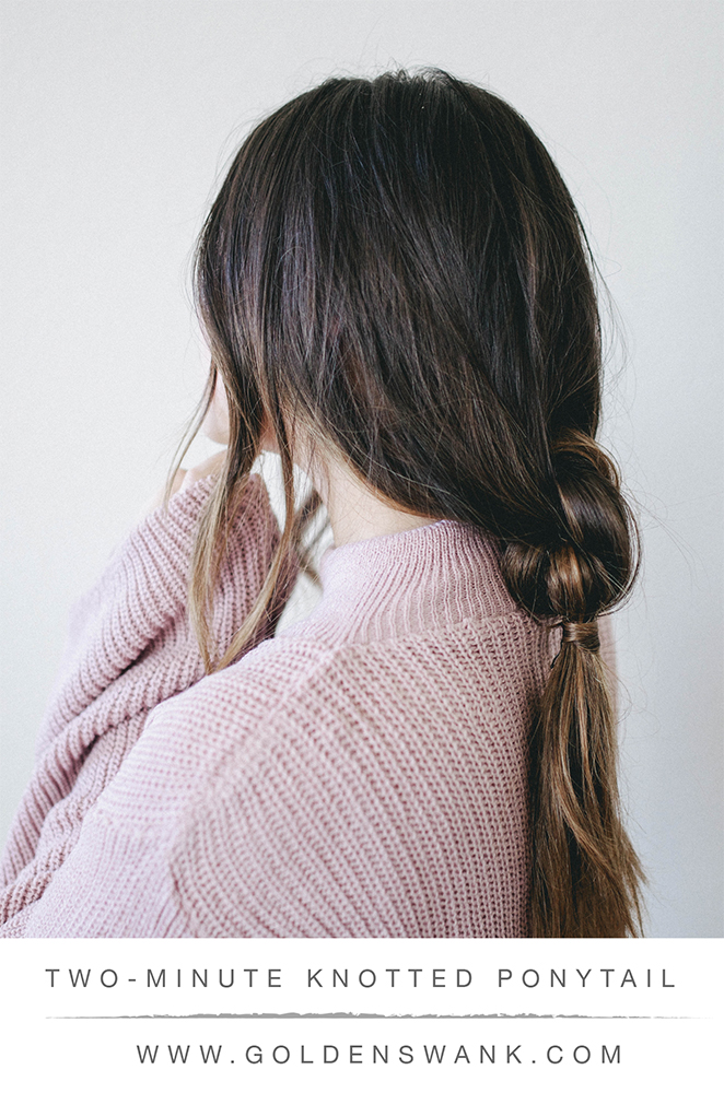 Golden Swank TWO MINUTE KNOTTED PONYTAIL