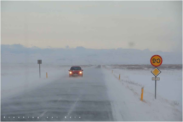 Iceland winter roads