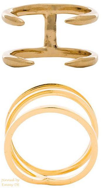 Brilliant Luxury by Emmy DE ♦ Double Claw Ring by Joolz by Martha Calvo ~ Zoe Crossover Ring by Gorjana