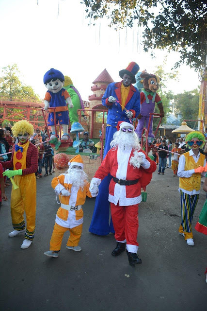 Little Santa at EsselWorld carnival Little Santa at EsselWorld carnival