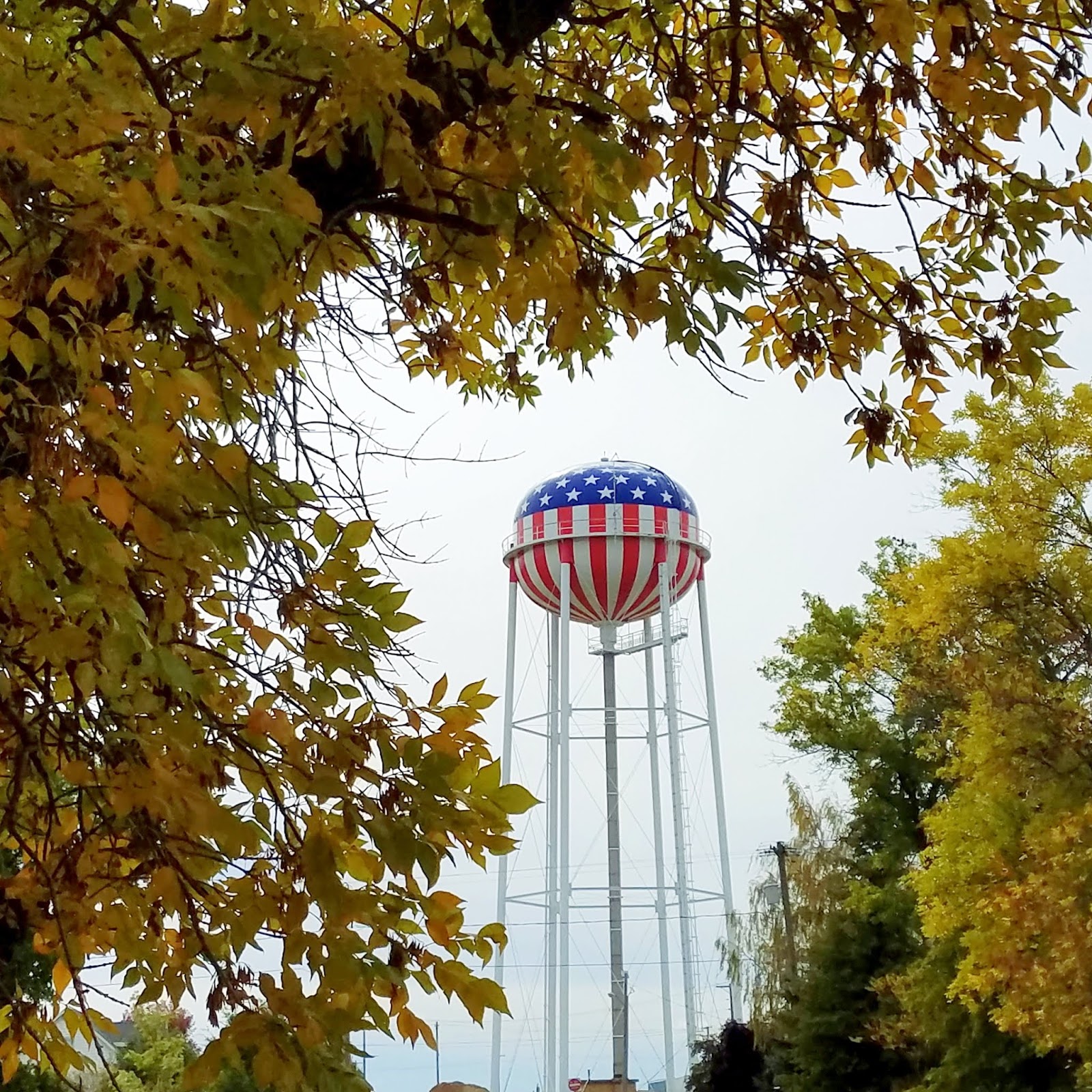 Carrington, North Dakota Carrington Water Tower in Autumn