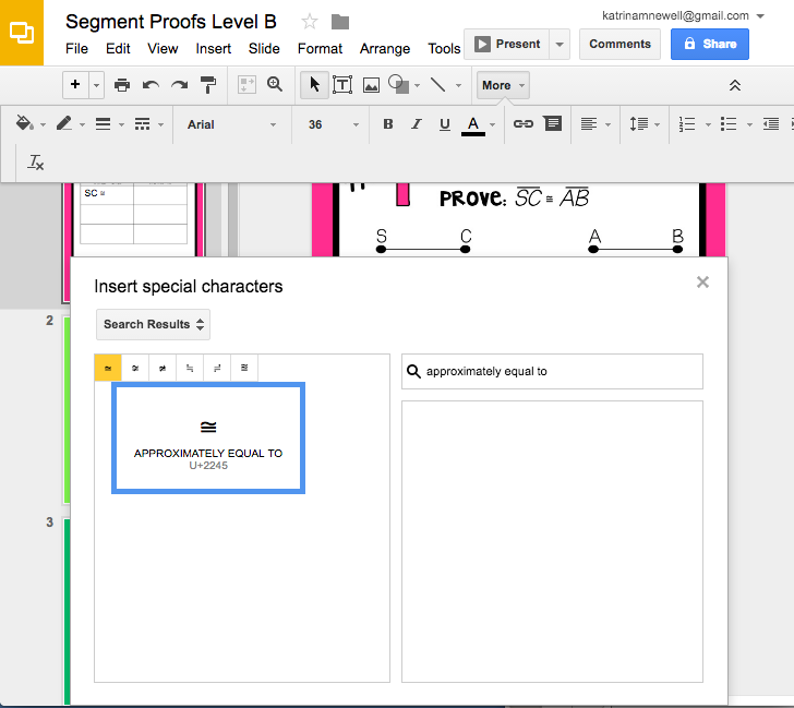 Google/INB Activity for Segment Proofs | Mrs. Newell's Math