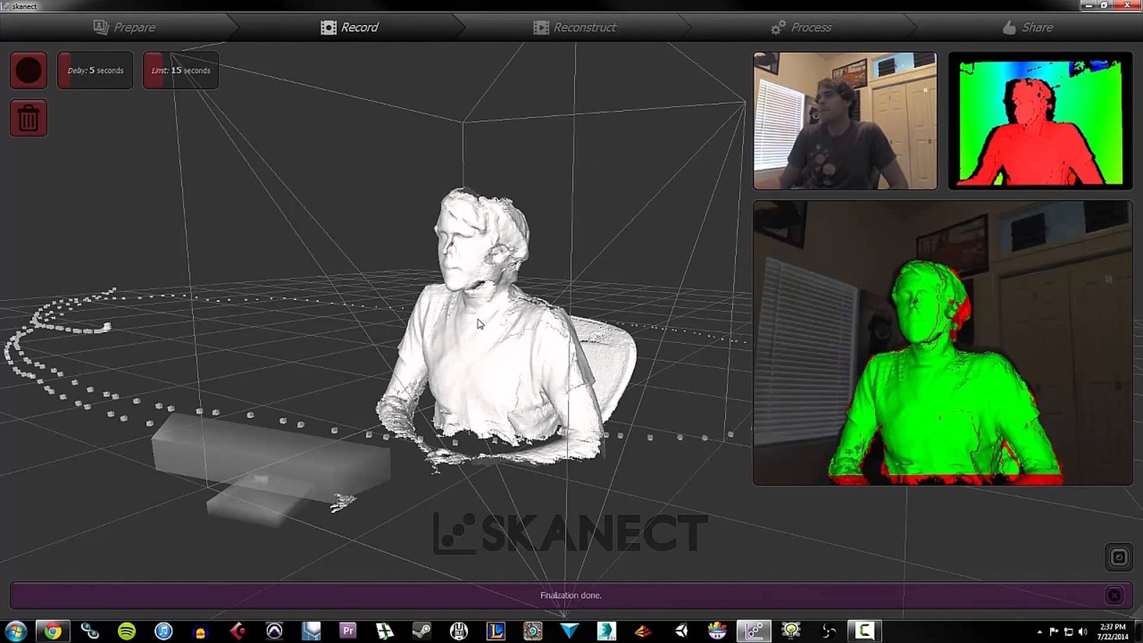 Scan and 3D Print Yourself XBOX Kinect 3D Printer