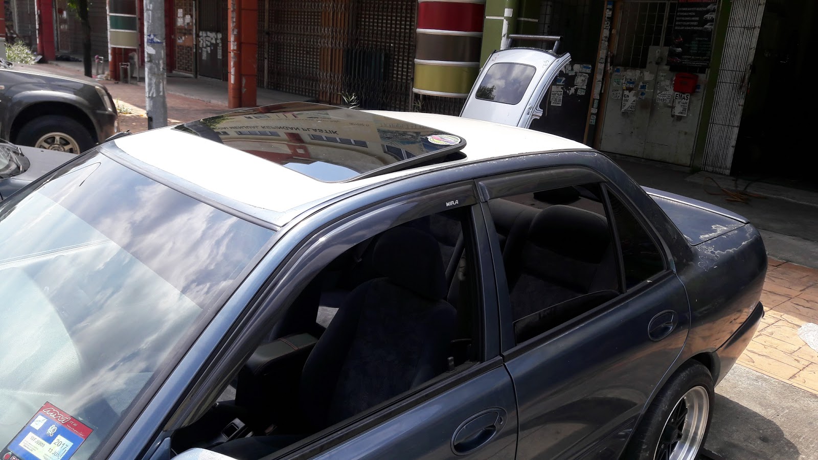 Bengkel sunroof PROTON WIRA SUNROOF TOYOTA 2 STEP HALFCUT
