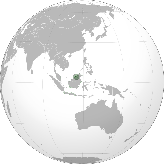 Letak negara Brunei Darussalam yang asli