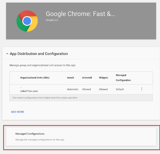 Google Mobile Management now supports managed configurations for