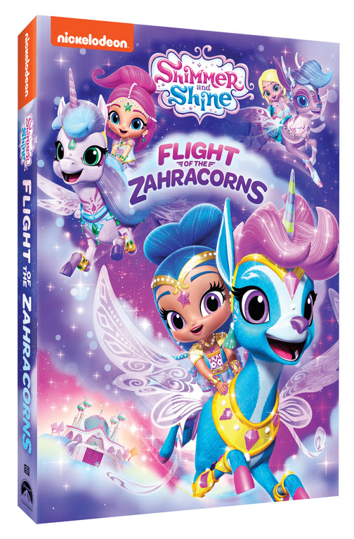 Shimmer and Shine: Flight of the Zahracorns' available on DVD February 5, 2019