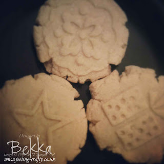 Using the Sweet Press Cookie Stamps from Stampin' Up!  These were the results - Yummmmmmmmmmmm!