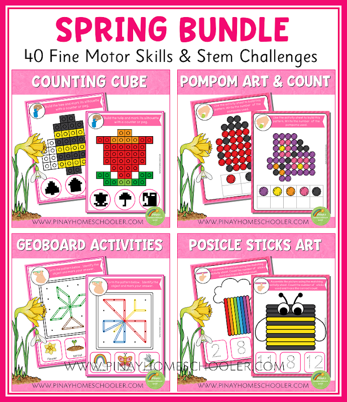 Spring Themed Fine Motor Skills and STEM Activities