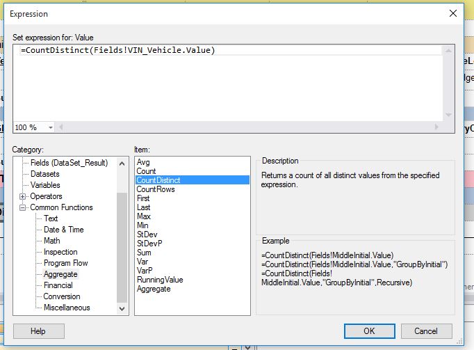 NAVISION RDLC Reports COUNTDISTINCT Property